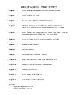 exit handbook - Office of Financial Aid