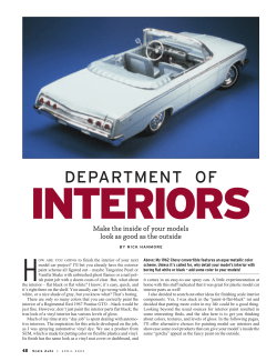 INTERIORS - Scale Auto Magazine