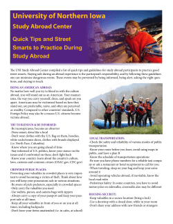 Street Smarts and Quick Tips for Safety Abroad