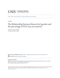 The Relationship between fitness level, gender, and the percentage