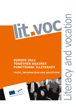 europe 2012 together against functional illiteracy