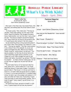 March/April - Roselle Public Library