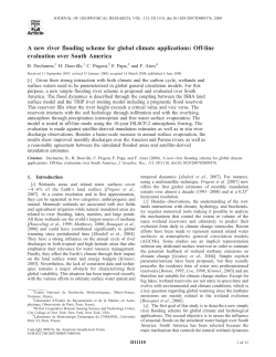 A new river flooding scheme for global climate applications: Off