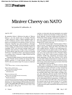 Miniver Cheevy on NATO - Executive Intelligence Review