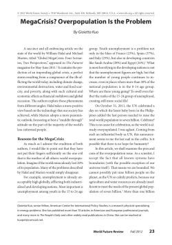 MegaCrisis? Overpopulation Is the Problem