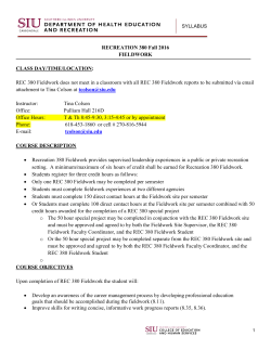 Syllabus - College of Education and Human Services