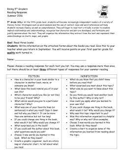 Rising 5th Graders - Essex County Public Schools