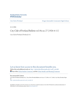 City Club of Portland Bulletin vol. 04, no. 27 (1924-4-11)