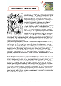 Pompeii Bodies Teacher Notes