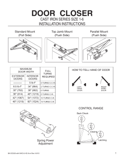 DC500 Series Instructions