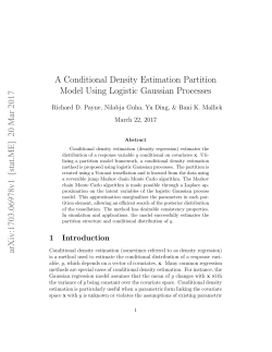 A Conditional Density Estimation Partition Model
