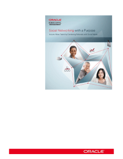 Social Networking with a Purpose