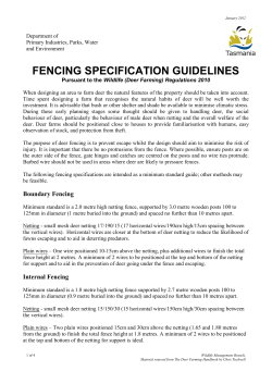 fencing specification guidelines - Department of Primary Industries