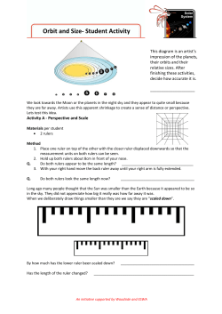 Orbit and Size - Student Activity File