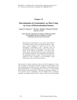 Determination of Geochemistry on Mars Using an Array of
