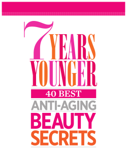 40 best anti-aging beauty secrets