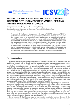 Rotor dynamics analysis and vibration measurement of the