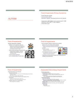 autism - UCF College of Sciences