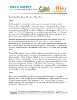 Unit 2: Fresh Produce and Foodborne Illness Risks Music