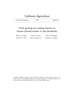 Cattle grazing has varying impacts on stream
