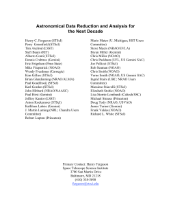 Astronomical Data Reduction and Analysis for the Next Decade