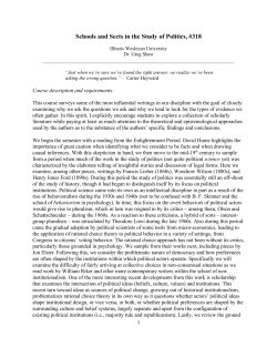 intellectual traditions in political science