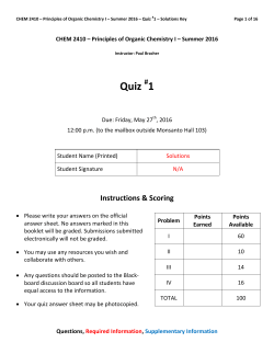 Solutions - Paul Bracher