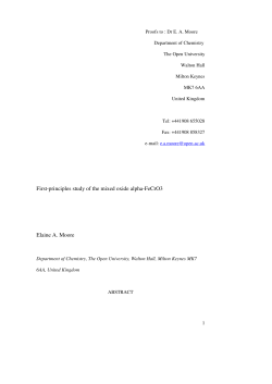 First-principles study of the mixed oxide alpha