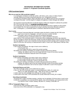 GEOGRAPHIC INFORMATION SYSTEMS Lecture 11