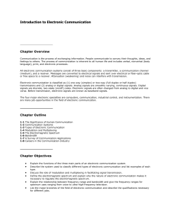 Introduction to Electronic Communication