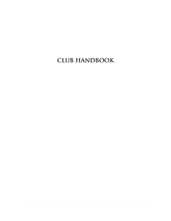 Club Handbook - Skyline College