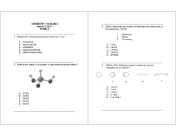 Exam 2 - Chemistry Courses