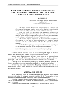 concretion, design and realization of an electromagnet used to