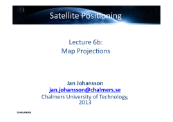 Lecture 6b Map Projections