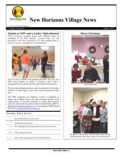 January 2015 - New Horizons Village