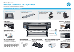 HP Latex 300 - quick guide - Seri-Deco