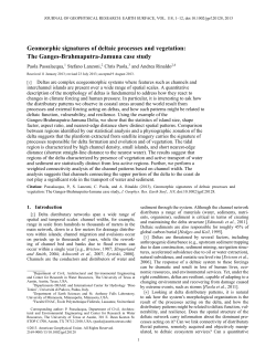 Geomorphic signatures of deltaic processes and vegetation
