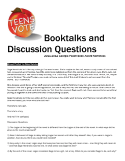 Discussion Questions - Georgia Peach Award
