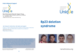 8p23 deletion syndrome