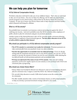 Horace Mann Educational Materials