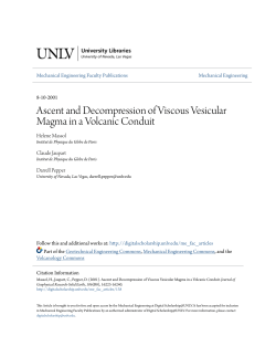 Ascent and Decompression of Viscous Vesicular Magma in a