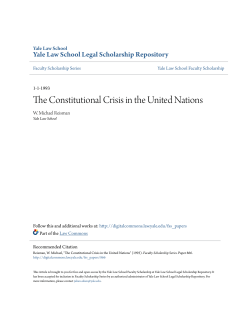The Constitutional Crisis in the United Nations