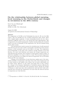 On the relationship between global warming, local warming in the