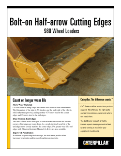 Bolt-on Half-arrow Cutting Edges - PEHJ0026-01