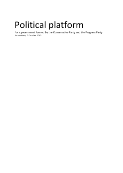 Political platform