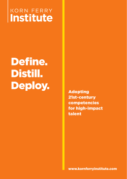 Define. Distill. Deploy.