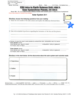 Solar System/Inner Planet