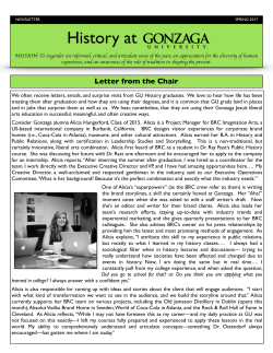 Spring 2017 - Gonzaga University