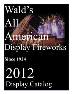 Display Catalog - Wald Fireworks