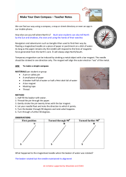 Make Your Own Compass &ndash; Teacher Notes File